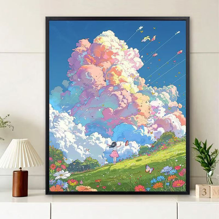 Dreamy Landscape Illustration Canvas Art Bowlift