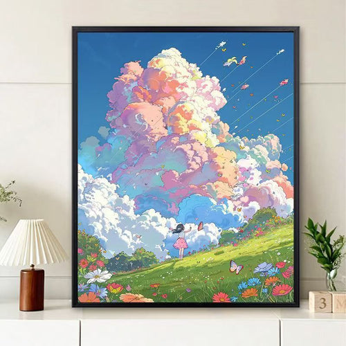 Dreamy Landscape Illustration Canvas Art Bowlift