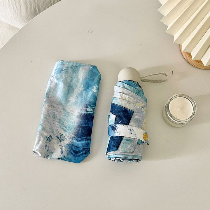 Women Foldable Umbrella with Waterproof Bowlift Design