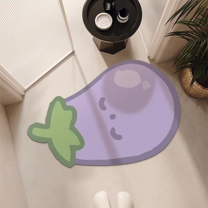 Fun Carrot-Shaped Bath Mat