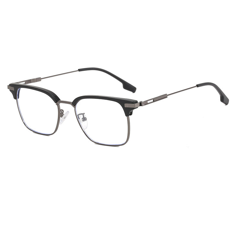 Women's square sunglasses with lightweight metal frame and wide temples Bowlift