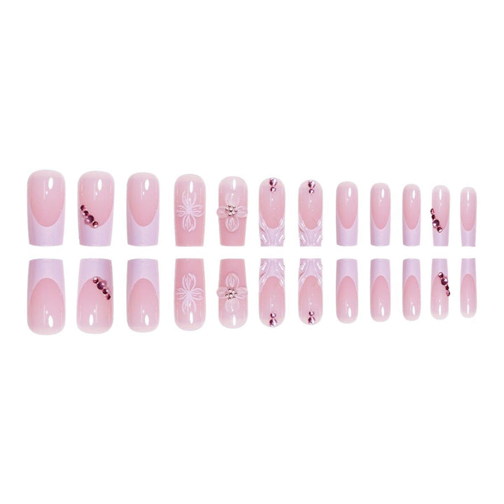 Decorative Floral Press-On Nails Bowlift 1787913767