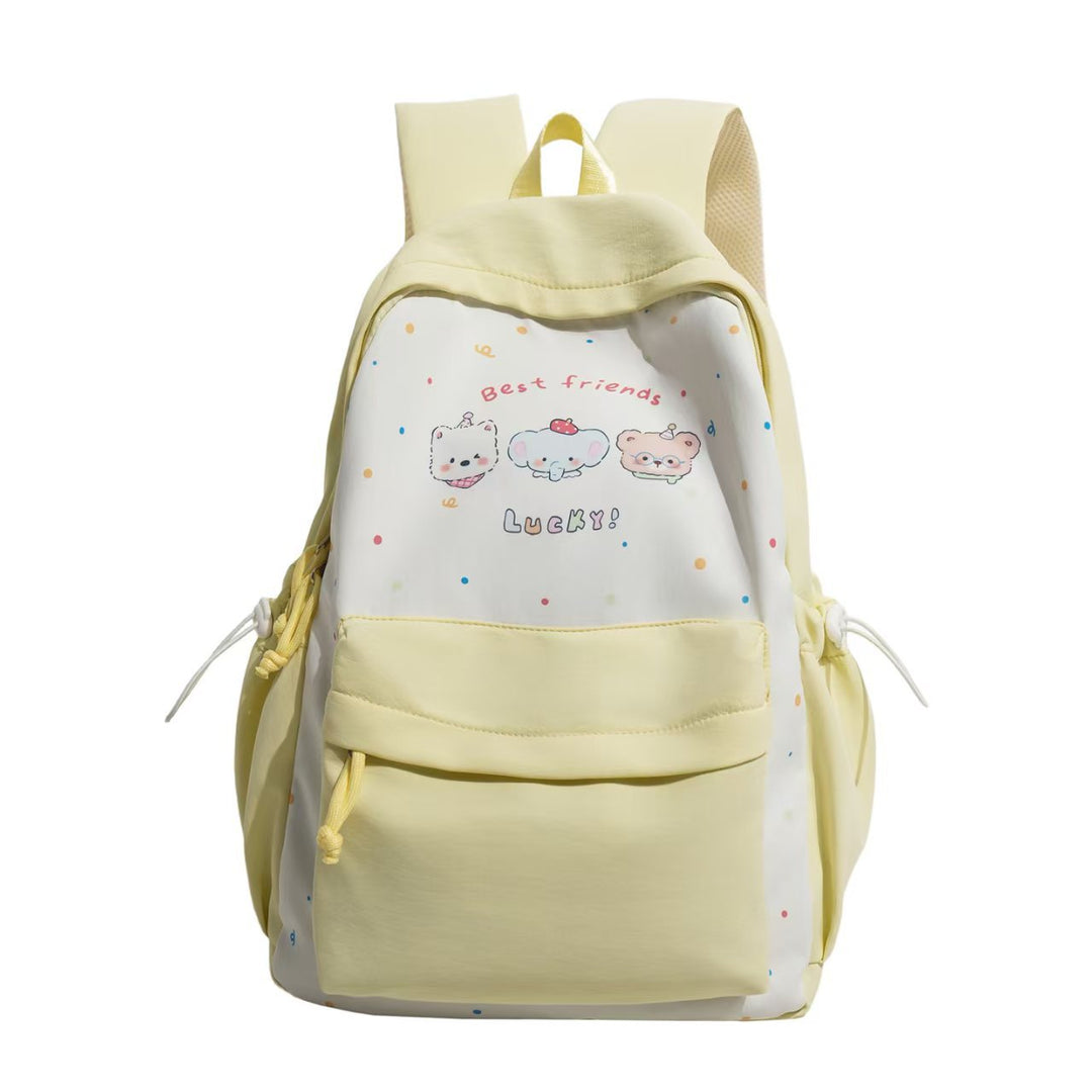 Leisure backpack with playful animal motif and practical compartments Bowlift