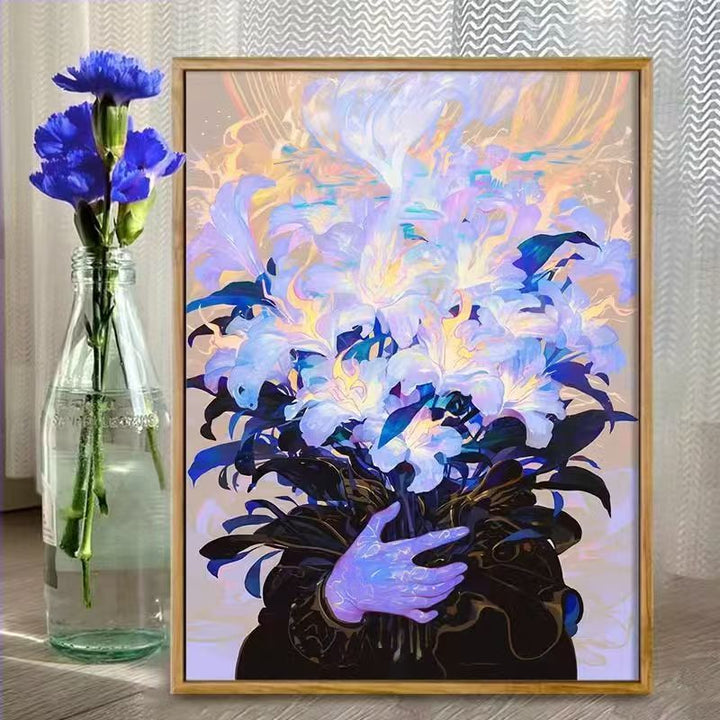 Floral Fantasy Illustration Art Print Bowlift