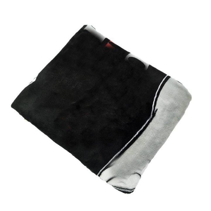 Women Cozy Microfiber Blanket with Cute Characters Bowlift