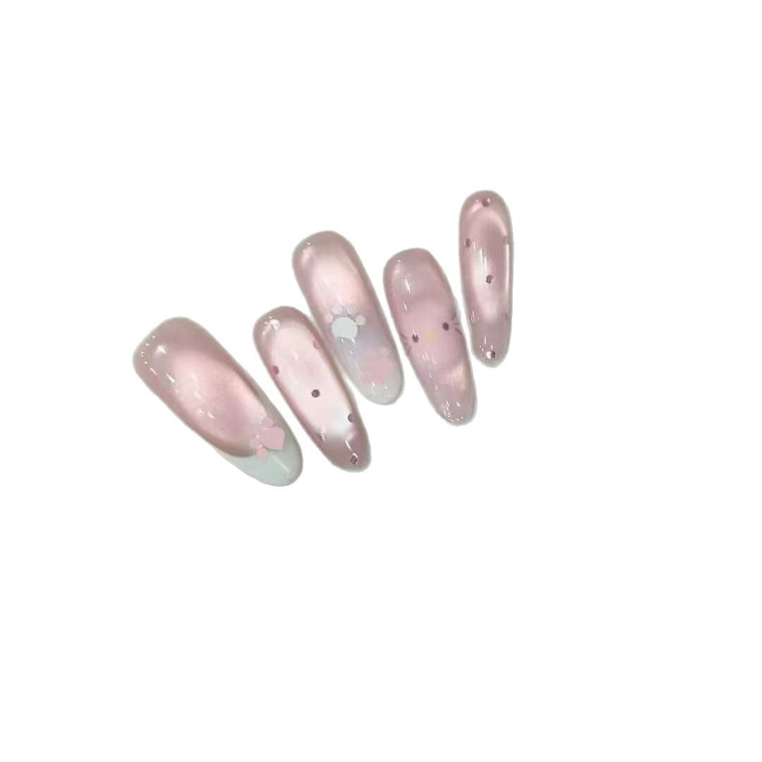 Elegant Press-On Nail Art Set Bowlift