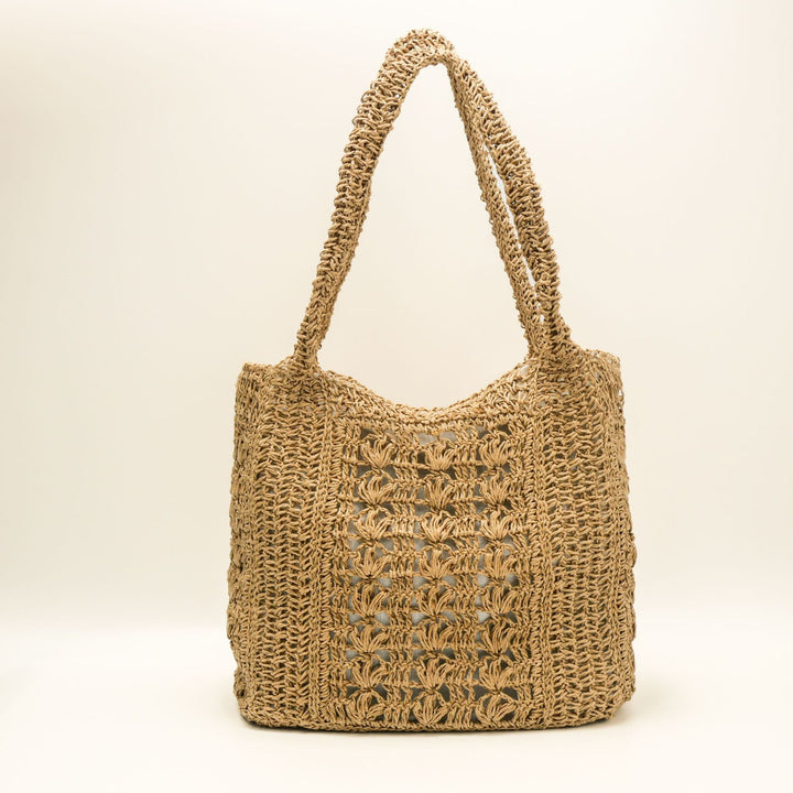 Boho Style Handbag Made of Braided Natural Material Bowlift