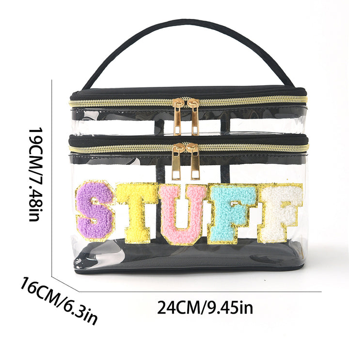 Plastic cosmetic box with two compartments Bowlift