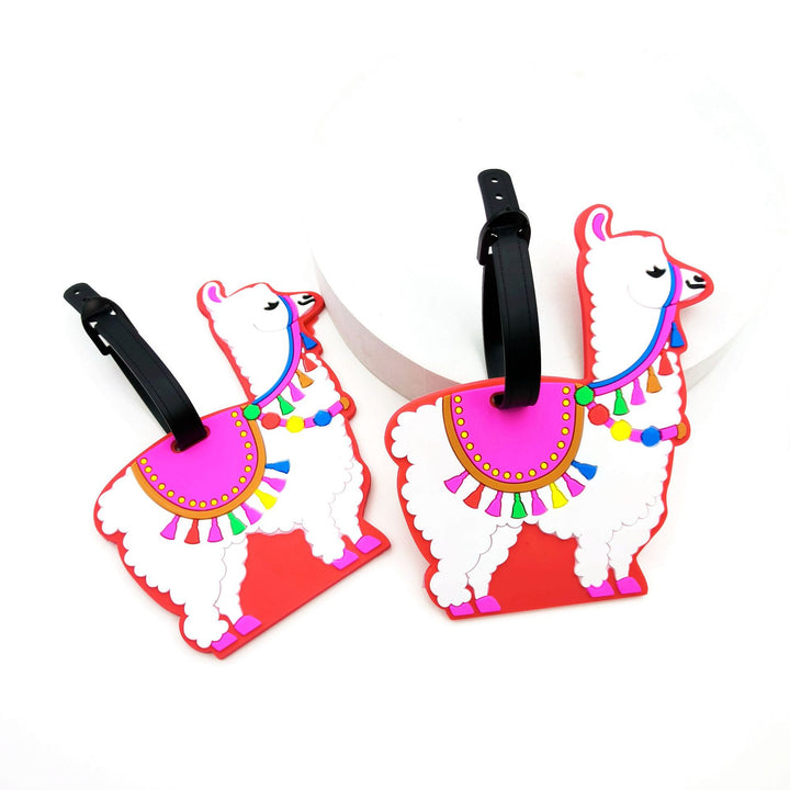 Whimsical Llama Luggage Tag Bowlift