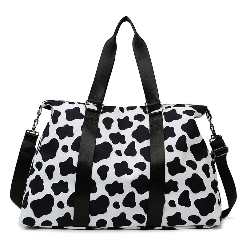 Sporty travel bag with trendy zebra pattern Bowlift