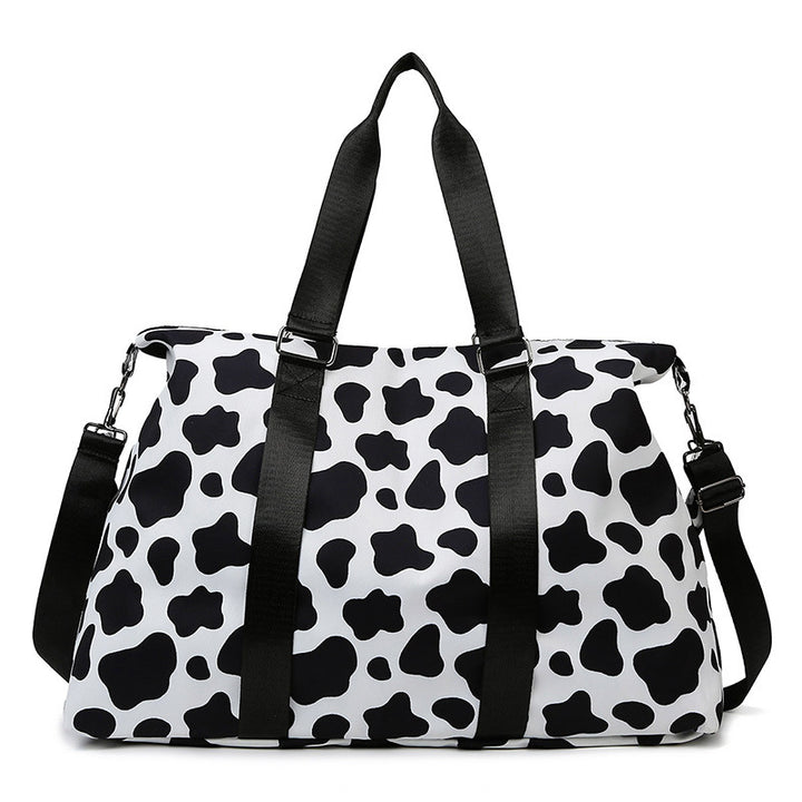 Sporty travel bag with trendy zebra pattern Bowlift