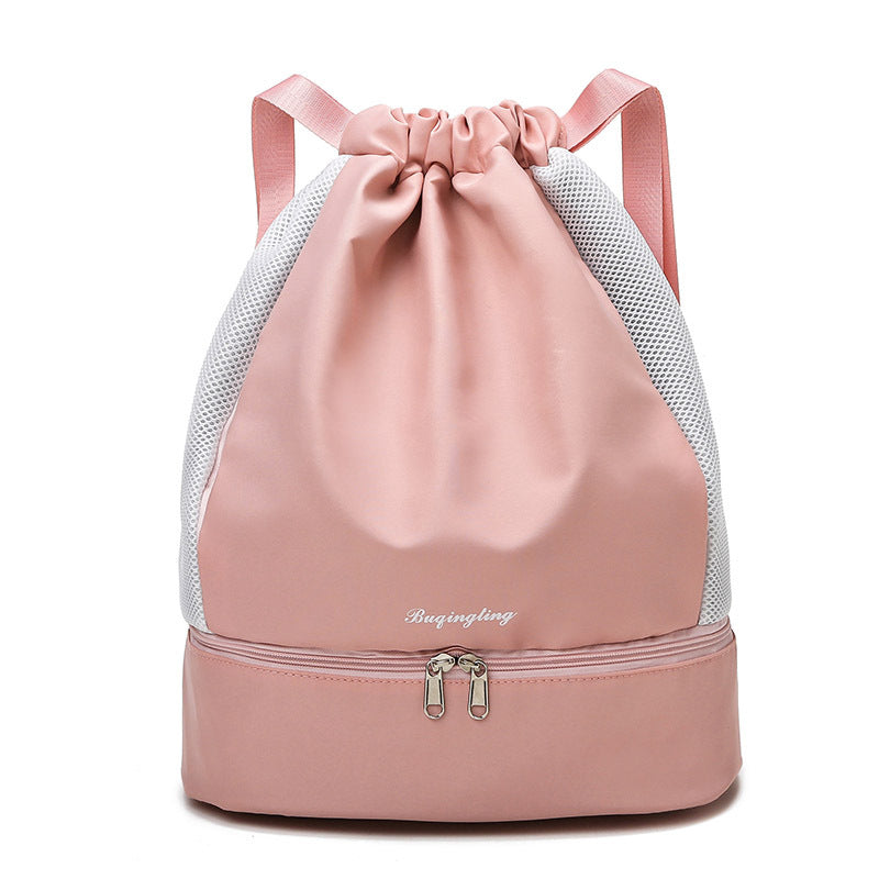 Mesh Drawstring Sports Backpack