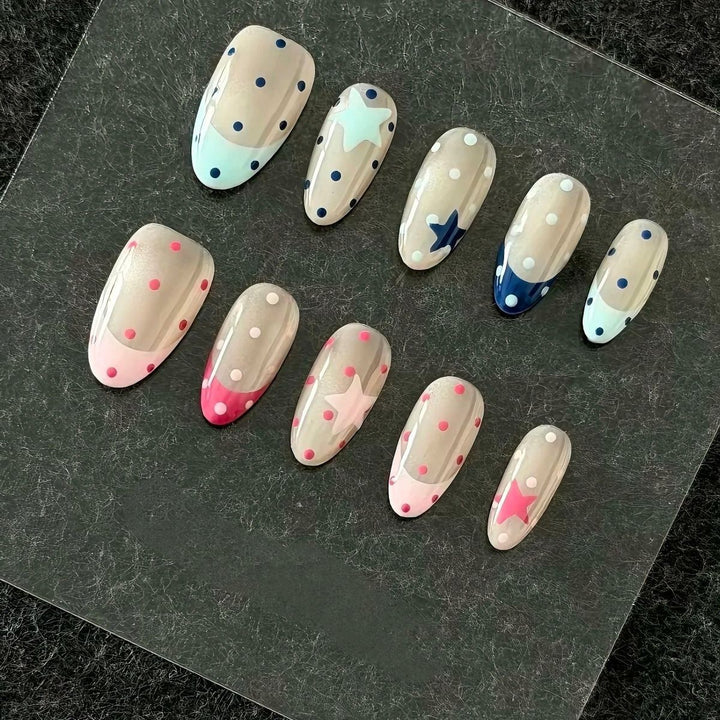 Whimsical Bunny-Themed Press-On Nail Art Set Bowlift