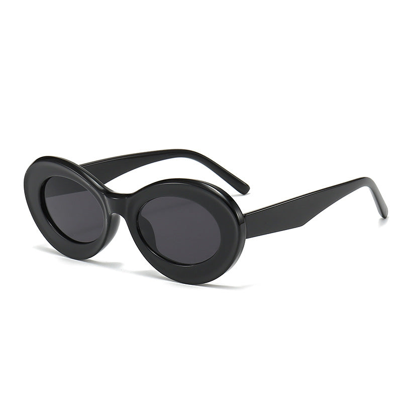 Women’s fashionable oval-shaped sunglasses with innovative design Bowlift