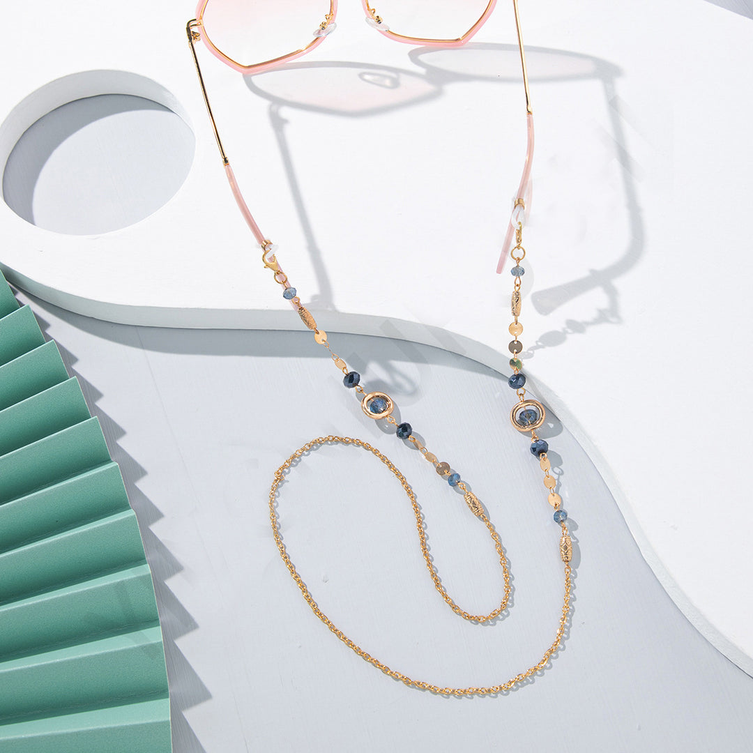 Artisan Gemstone Eyewear Chain Bowlift