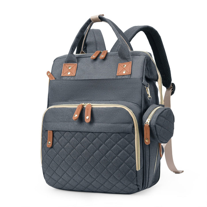 Versatile Multi-Pocket Quilted Backpack Bowlift