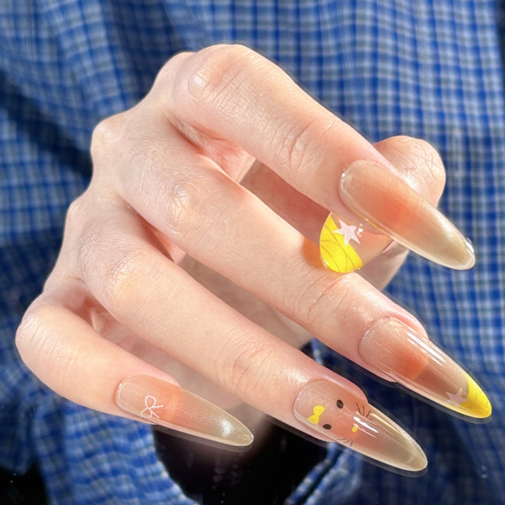 Artificial nails with Playful Design Bowlift