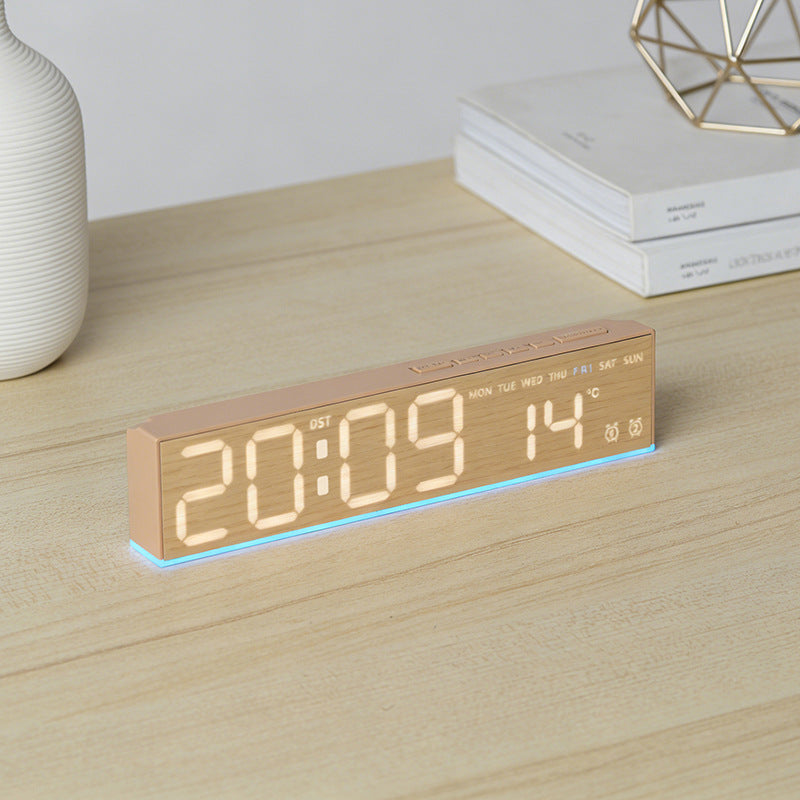 Digital alarm clock with temperature sensor and week display Bowlift