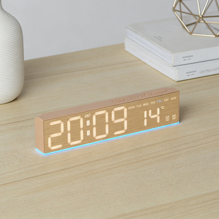 Digital alarm clock with temperature sensor and week display Bowlift