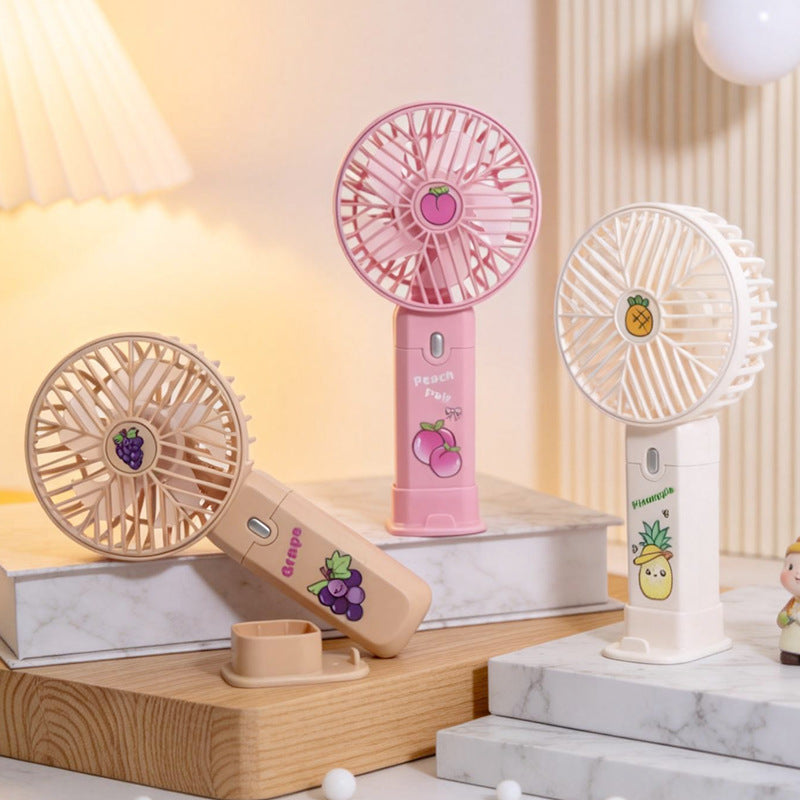 Women's Portable Hand Fan with Powerful Battery Function Bowlift
