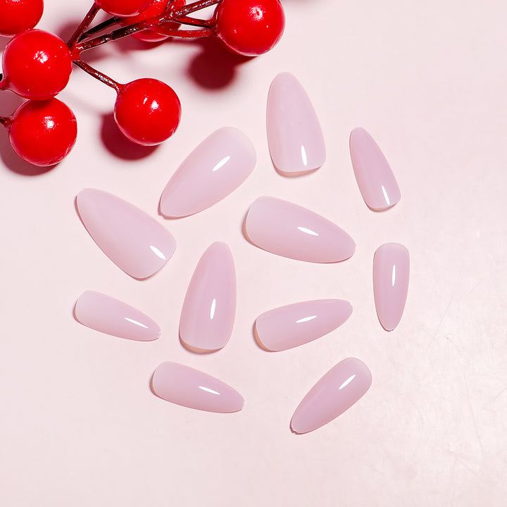 Press-On Nail Kit with Almond Shape and Natural Finish Bowlift