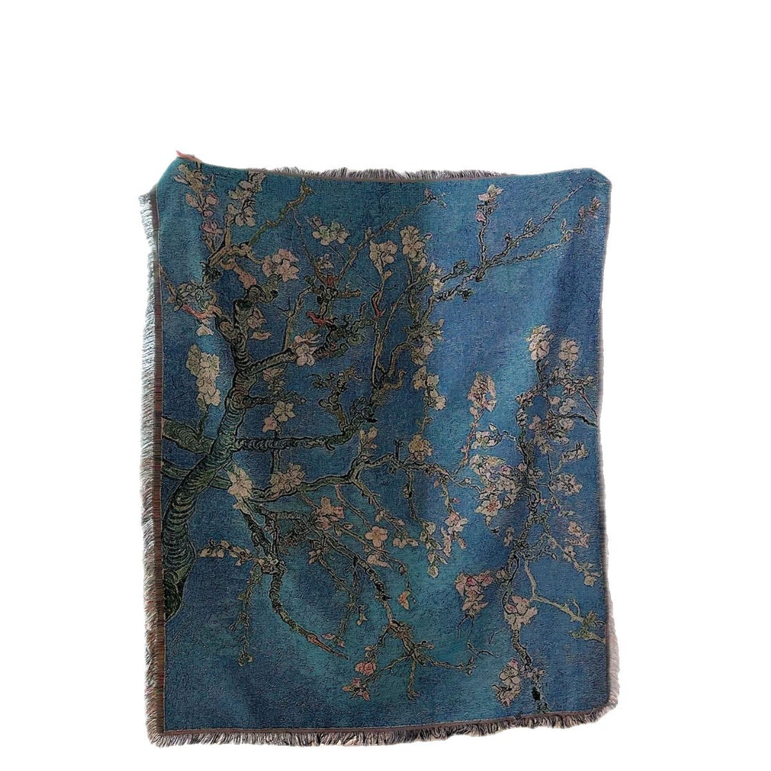 Artful Nature-Inspired Throw Blanket