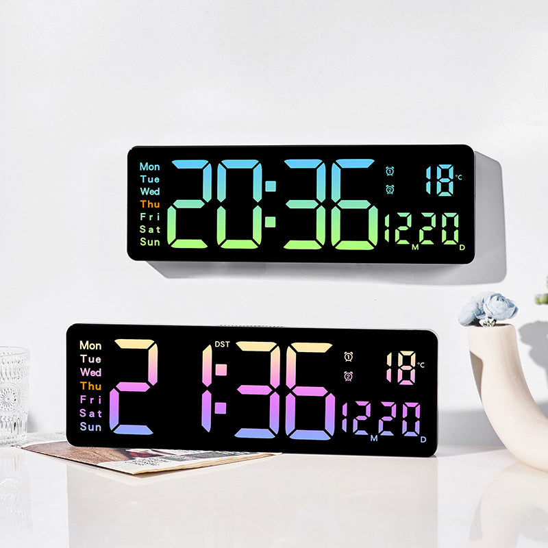 Funk alarm clock with large LED display and temperature display Bowlift