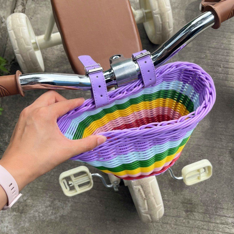 Multi-Color Handwoven Storage Basket Bowlift