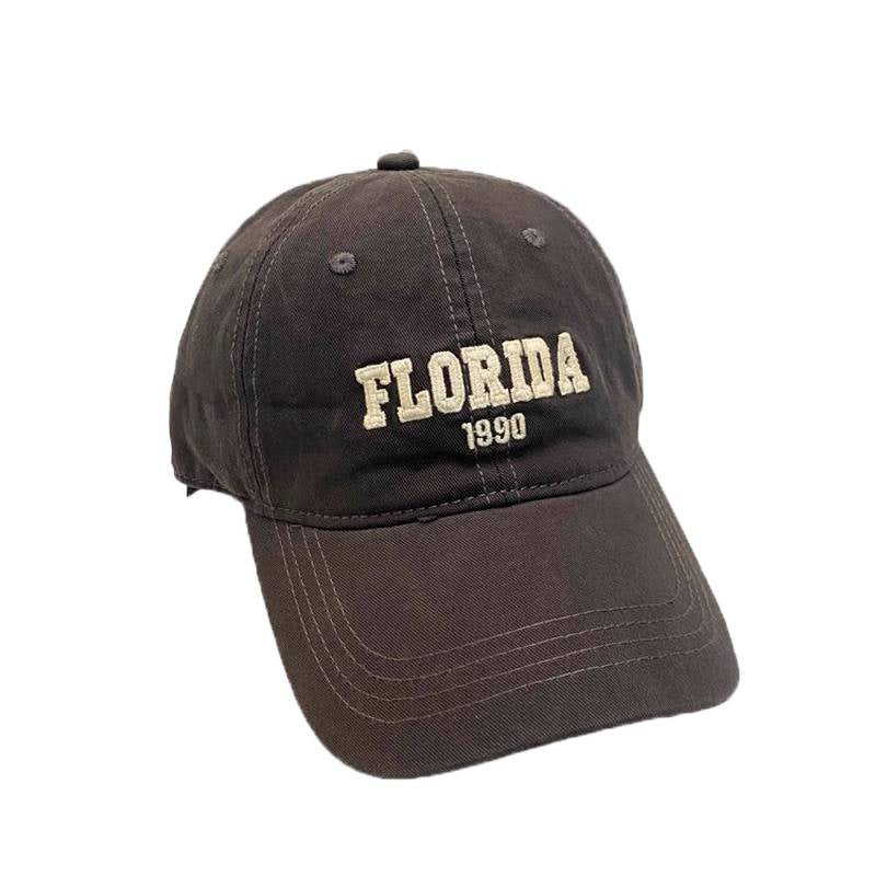 Men's Embroidered Cotton Adjustable Baseball Cap Bowlift