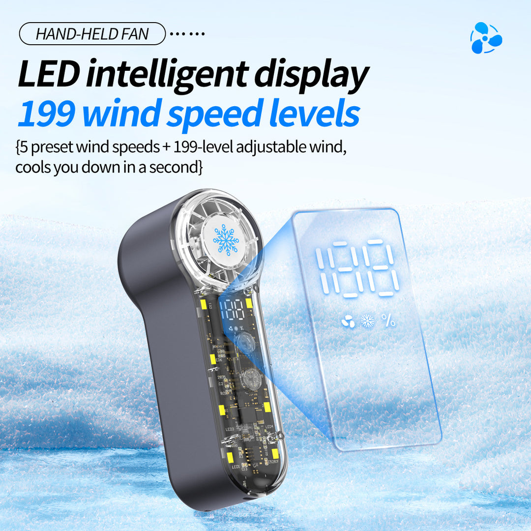 Women's portable high-speed mini hand fan Bowlift