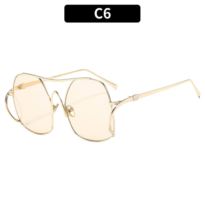 Stylish Oversized Hexagonal Sunglasses
