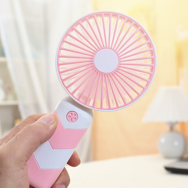 Ladies portable USB hand fan with flexible tilt Bowlift