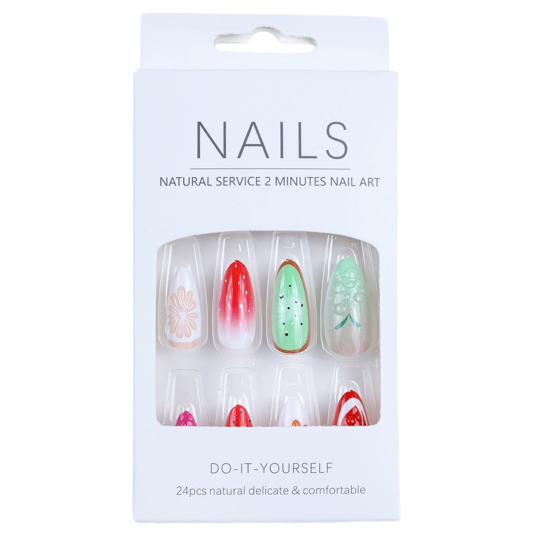 Artificial Nails in Fruity Design Bowlift