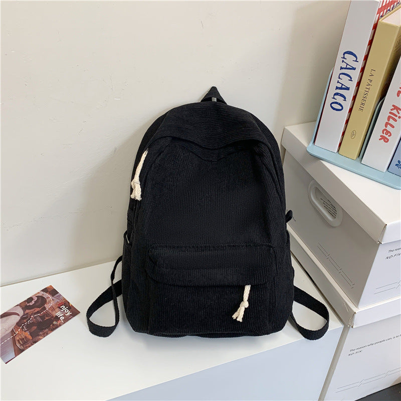 Textured Corduroy Backpack