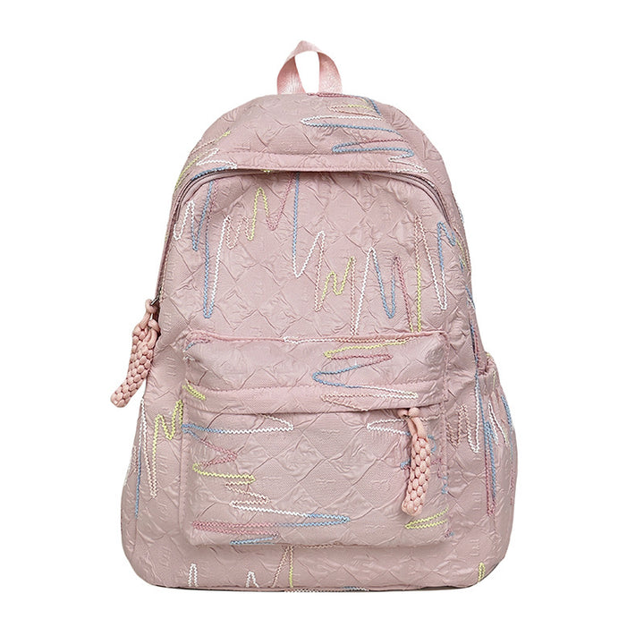 Backpack with Colorful Geometric Design Bowlift