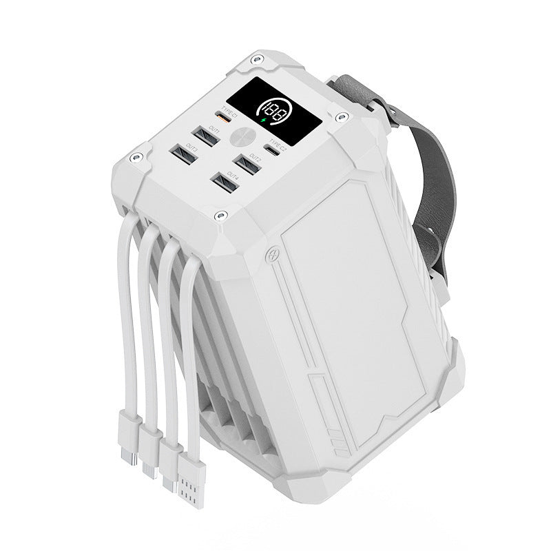 Portable multifunctional power bank with four USB ports and digital display Bowlift