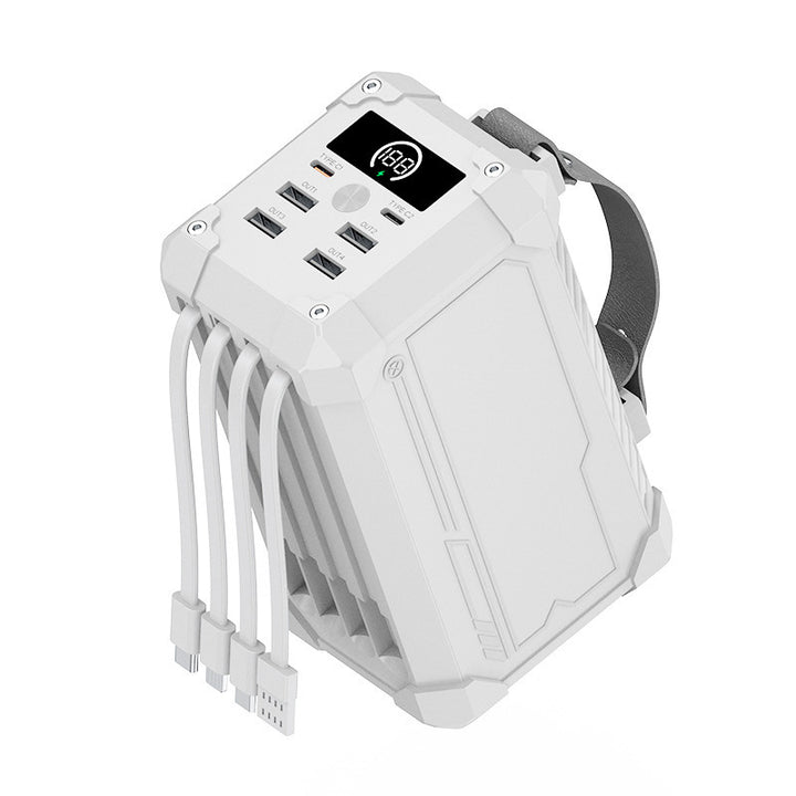 Portable multifunctional power bank with four USB ports and digital display Bowlift