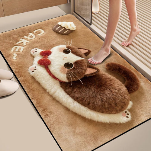 Cute Animal-Themed Bath Mat