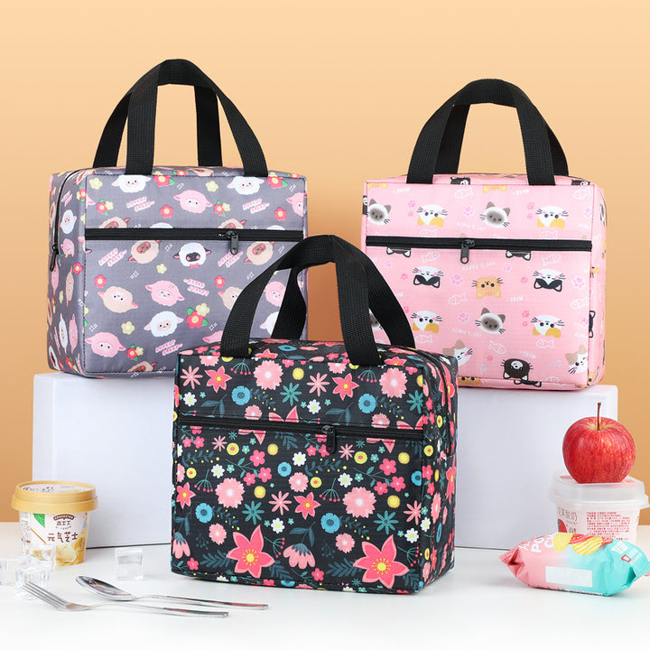 Insulated Animal Print Lunch Tote Bowlift