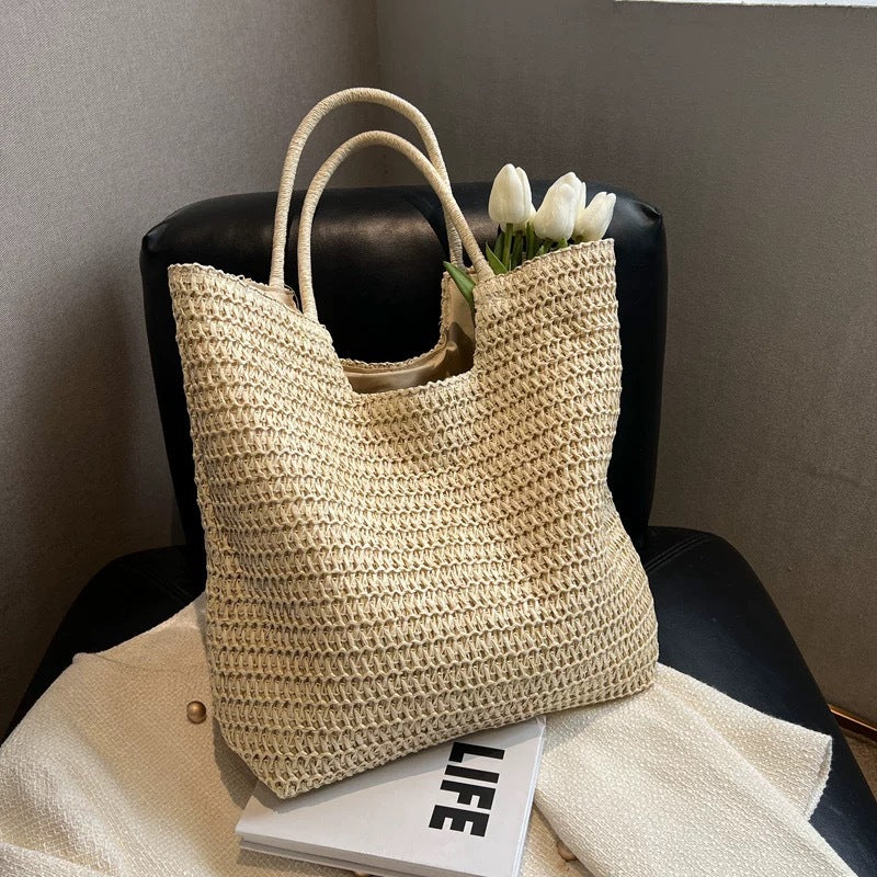 Spacious Macrame Tote Bag Bowlift