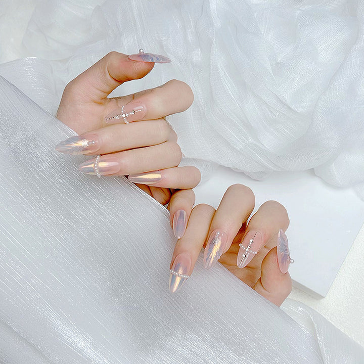 Premium French Tip Press-On Nails Bowlift