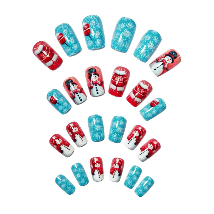 Festive Winter Wonderland Nail Art Bowlift