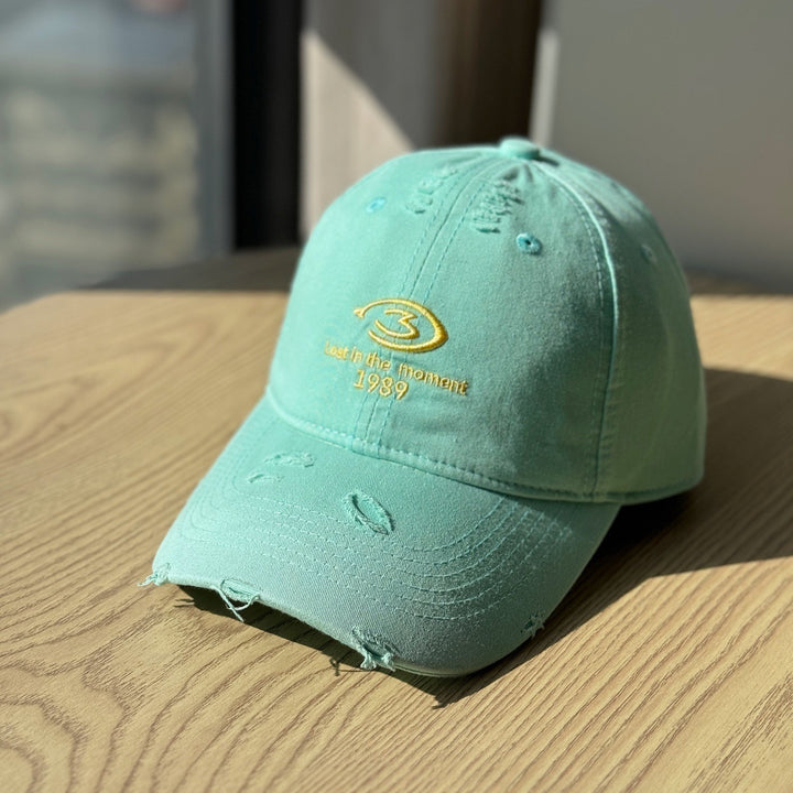 Men's Distressed Baseball Cap Bowlift