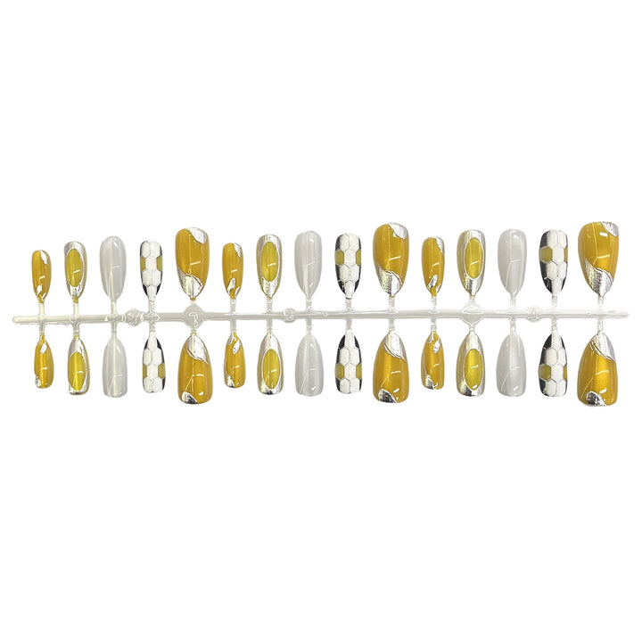 Decorative Gel Press-On Nail Set Bowlift