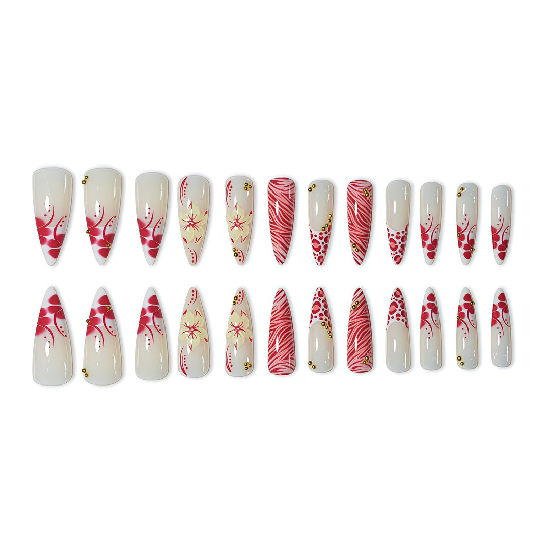 Artistic Stiletto Nail Art Bowlift