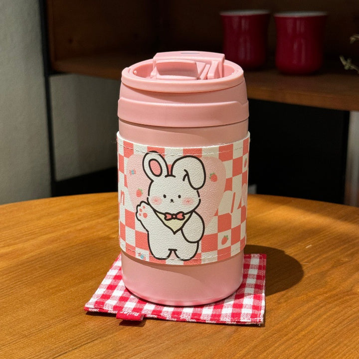 Women's Insulated Thermo Mug with Cute Animal Design Bowlift