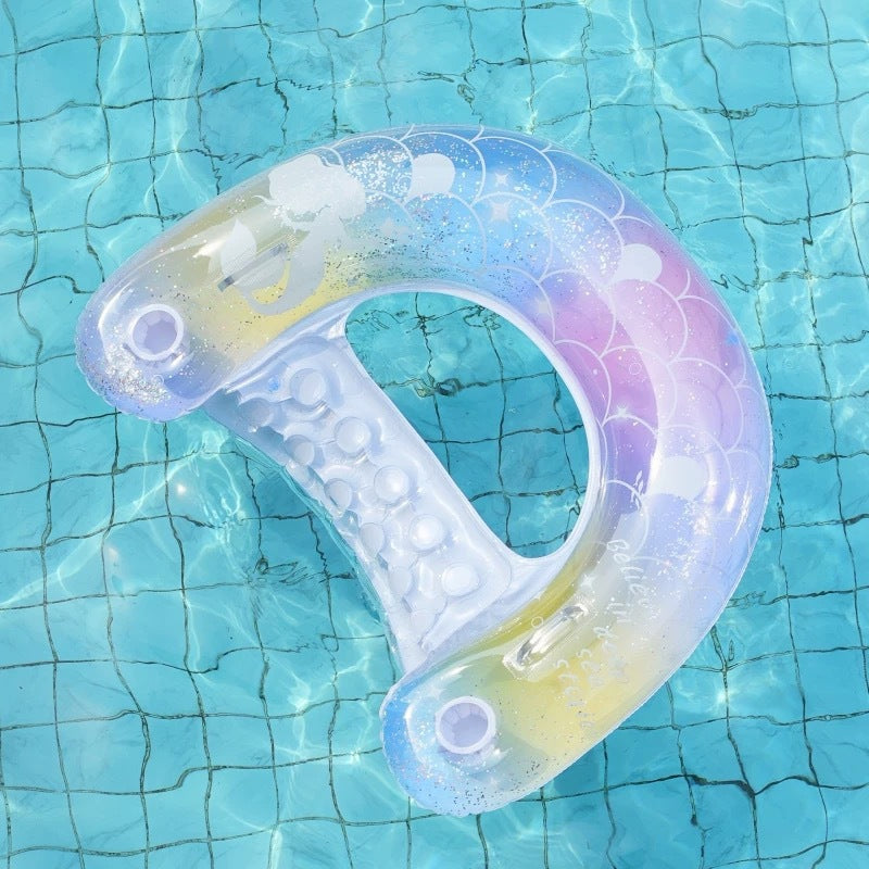 Inflatable Mermaid-Themed Pool Ride Bowlift