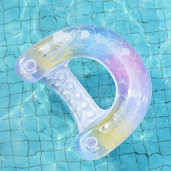 Inflatable Mermaid-Themed Pool Ride Bowlift