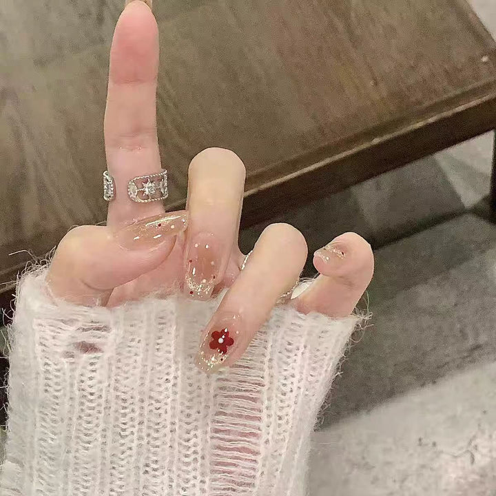 Artificial nails with glamorous design Bowlift