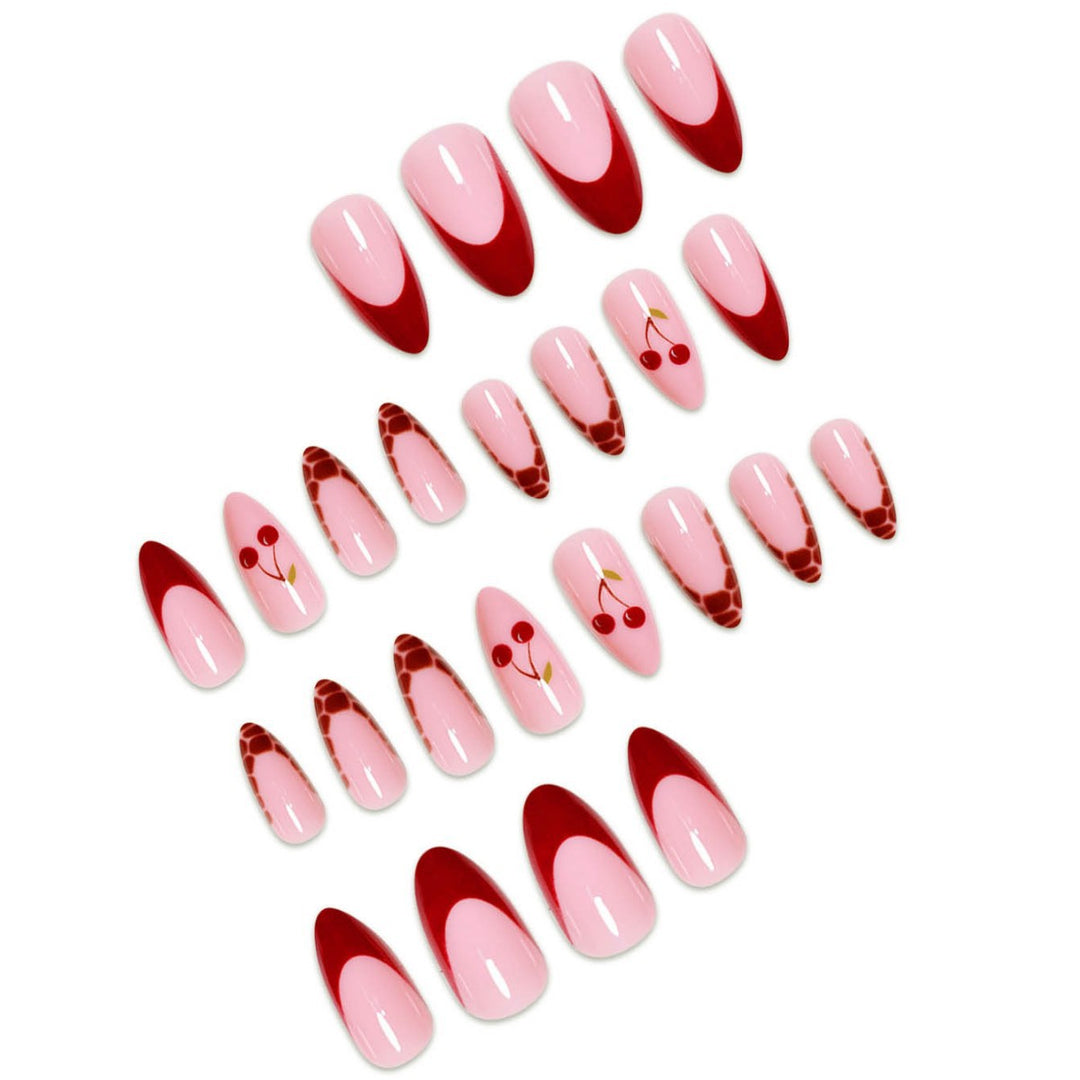 Artistic Cherry Nail Design Extensions Bowlift